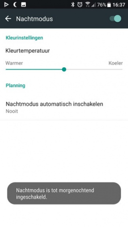 HTC U11 nachtmodus