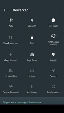HTC U11 Snelle Instellingen