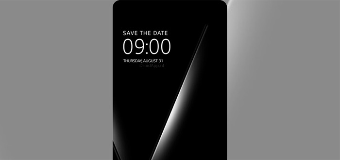 LG stuurt uitnodigingen voor LG V30 aankondiging op 31 augustus 2017