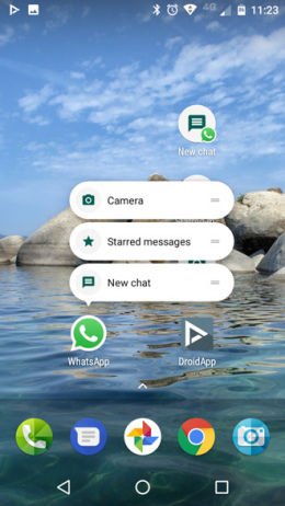 WhatsApp App Shortcuts