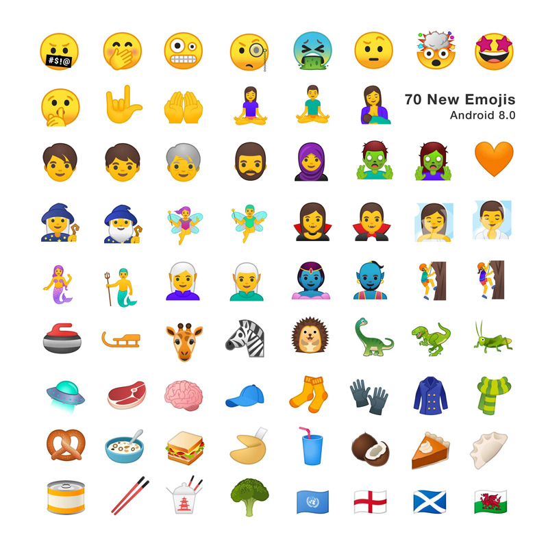 Android 8.0 Oreo emoji