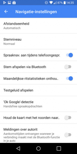 Google Maps maandelijkse statistieken