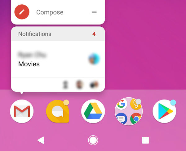 Notification Badges Android 8.0 Oreo