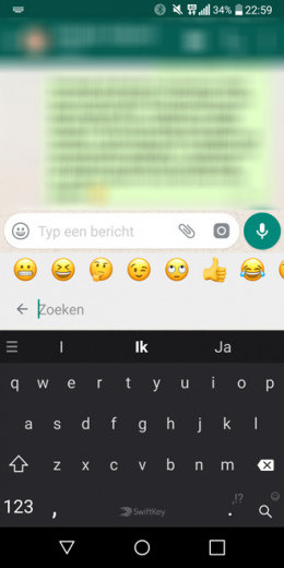 WhatsApp emoji zoeken