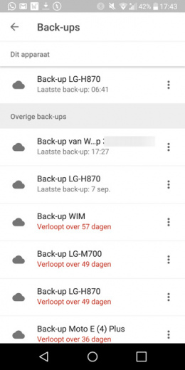 Google Drive back-up