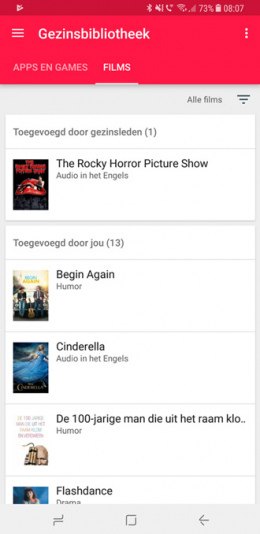 Google Play Family Nederland