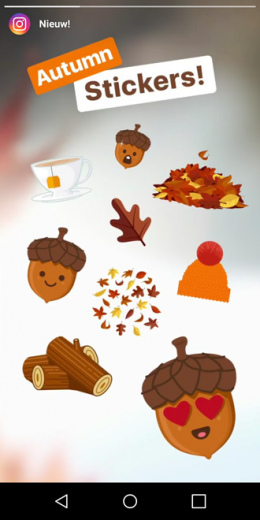 instagram herfst-stickers