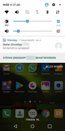 WhatsApp verwijder bericht