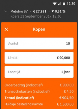 ING Beleggen app