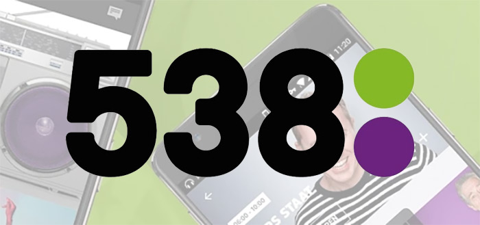 Radio 538 vernieuwt app met nieuw design en mogelijkheden
