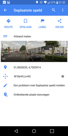 Google Maps plus icoon