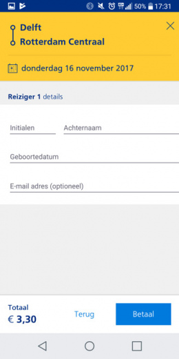 NS Reisplanner Xtra e-ticket kopen