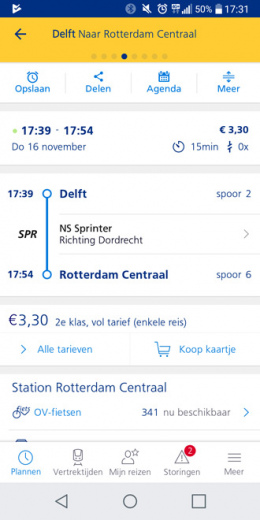 NS Reisplanner Xtra e-tickets kopen