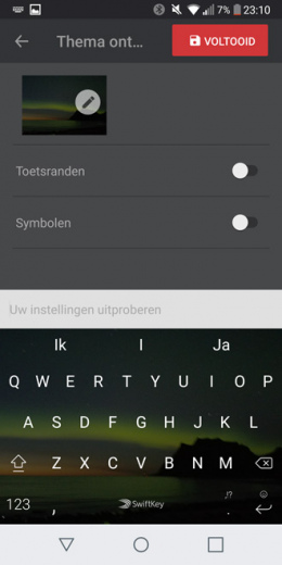 SwiftKey foto thema