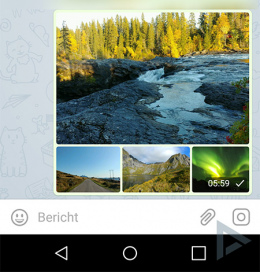 Telegram 4.5 fotoalbums