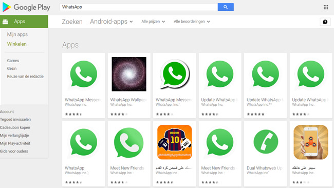 WhatsApp nep apps