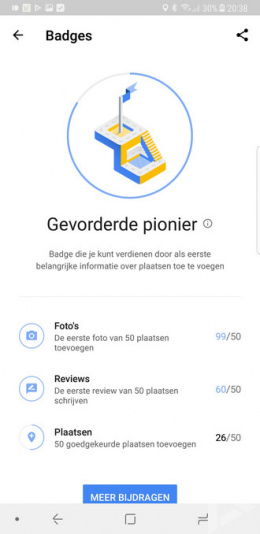 Google Maps badges