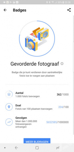 Google Maps badges