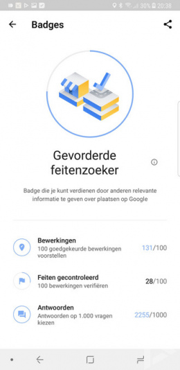 Google Maps badges