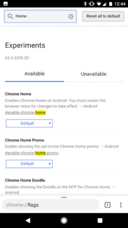 Chrome 63 flags