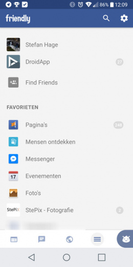 Friendly for Facebook app