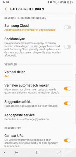 Samsung Galaxy Note 8 galerij