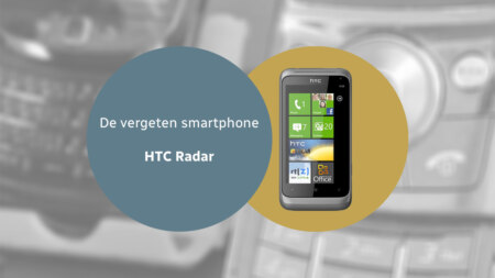 HTC Radar vergeten header