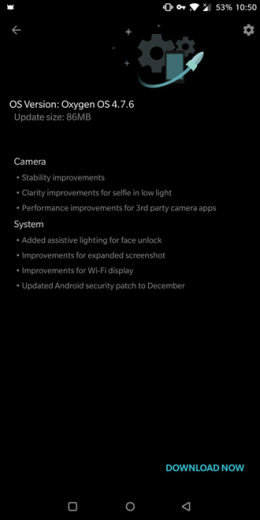OnePlus 5T OOnePlus 5T OxygenOS 4.7.6