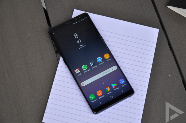 Galaxy Note 8 beveiligingsupdate april 2018