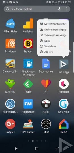 Samsung Galaxy Note 8 app verwijderen