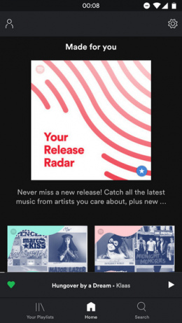 Spotify design UI