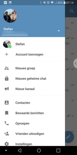 Telegram 4.7 multiple accounts