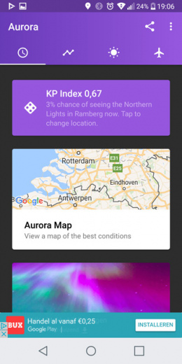 Aurora Forecast app