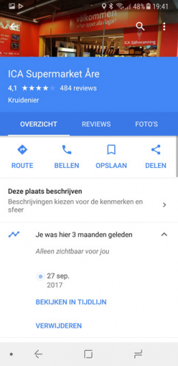 Google Maps 9.70 tijdlijn