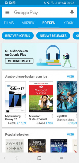 Google Play Books audioboeken