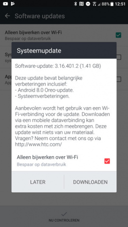 HTC 10 Oreo