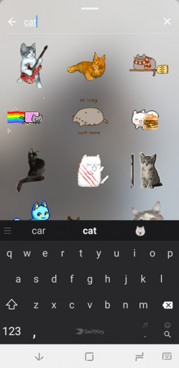 Instagram Gif stickers