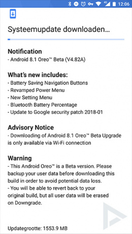 Nokia 8 android 8.1 oreo beta