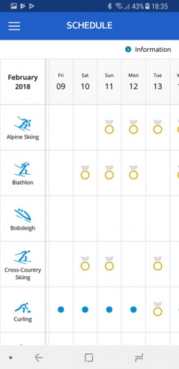 Olympische Spelen wedstrijdschema