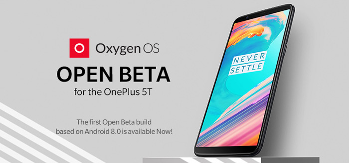 OnePlus 5T Android Oreo beta header