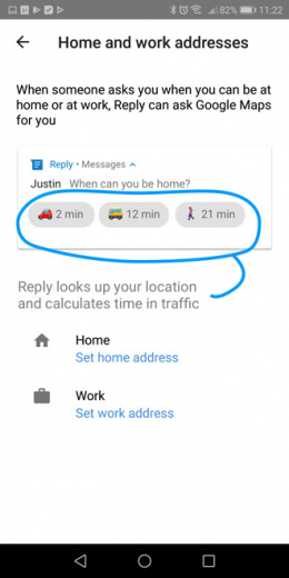 Google Reply app