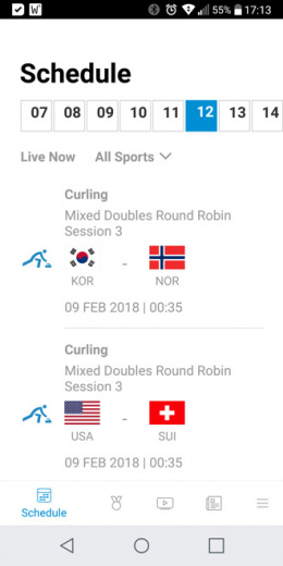 Olympics app