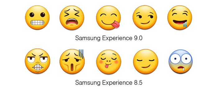 Samsung Experience 8.5 - 9.0 emoji