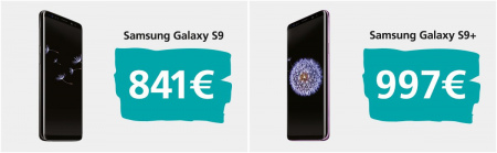 Samsung Galaxy S9 prijzen europa