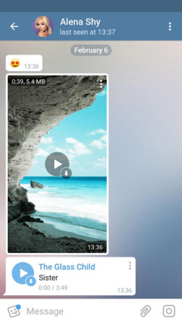 Telegram 4.8 video