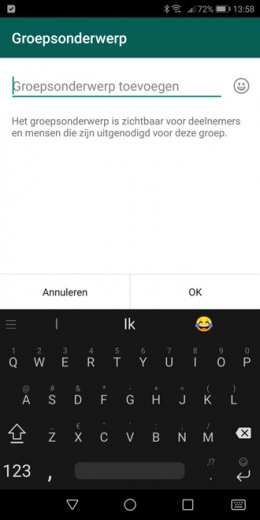 WhatsApp 2.17.57 groep