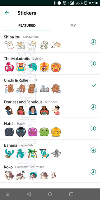Nieuwe screenshots laten WhatsApp stickers zien