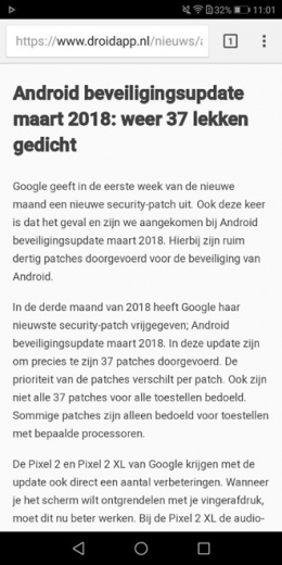 Chrome 65 Vereenvoudigde weergave