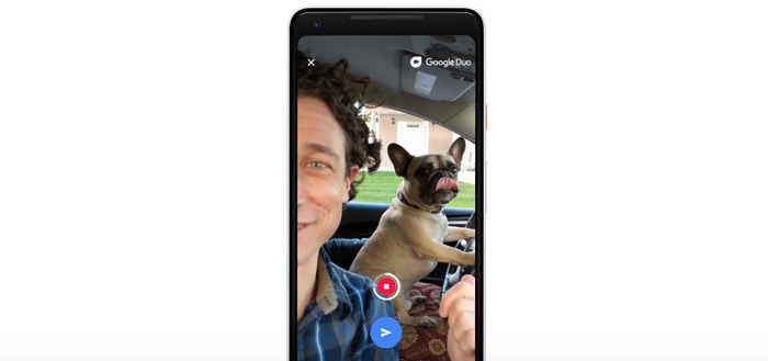 Google Duo voicemail header