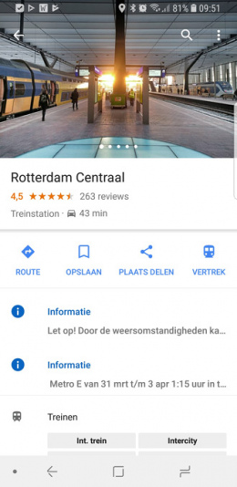 Google Maps witte kaarten